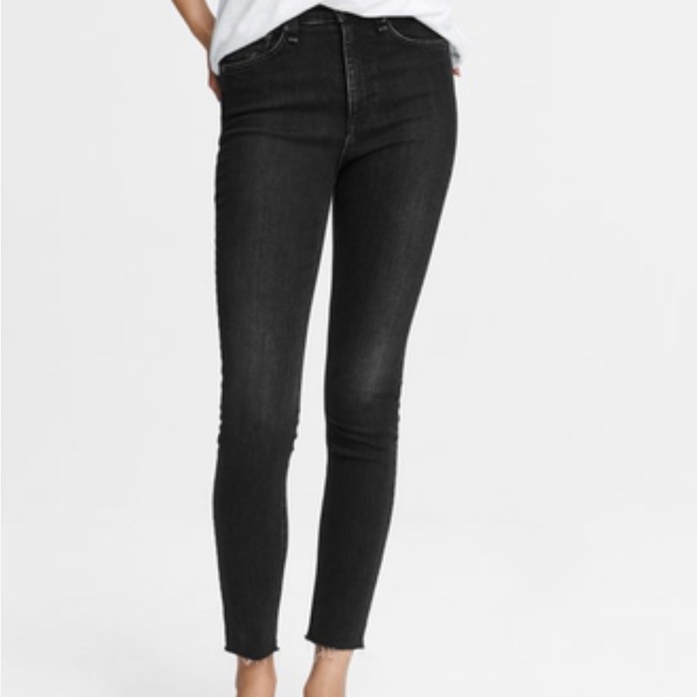 Rag and bone high waisted skinny ankle jeans